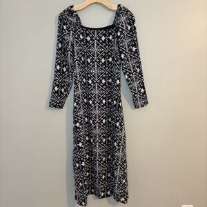 Tuckernuck NEW Hyacinth House Square Neck Sabrina Long Sleeve Midi Dress Size S